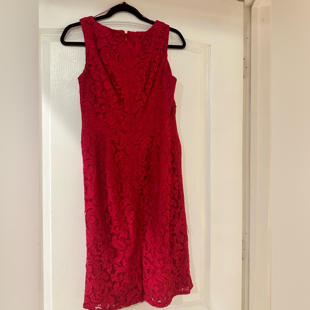 Red stretch lace gorgeous dress nwot